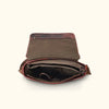 Interior Leather Satchel Messenger Bag | Dark Oak