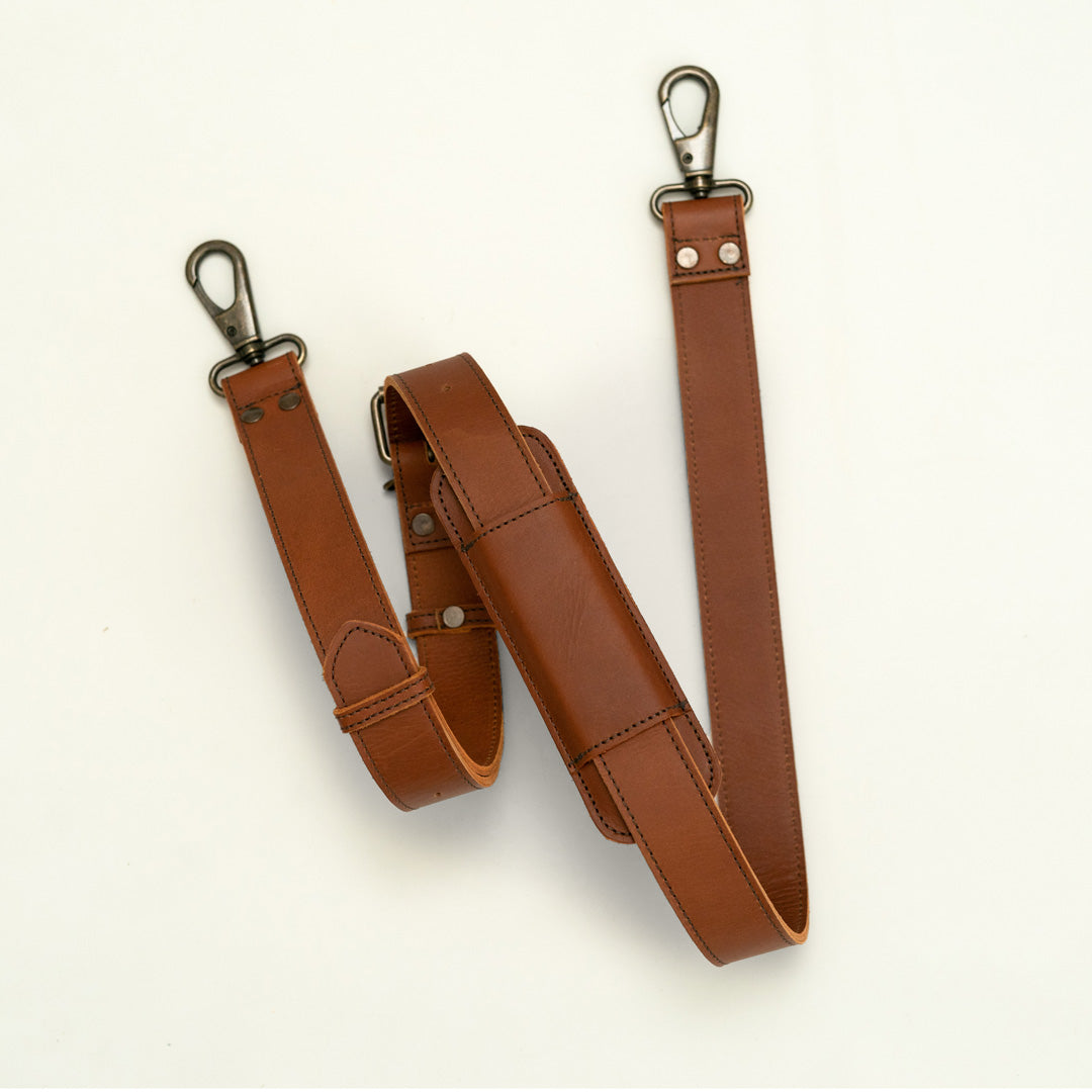 36 100% Genuine Leather Strap for Purse Handles / Stamping Label, Orange 