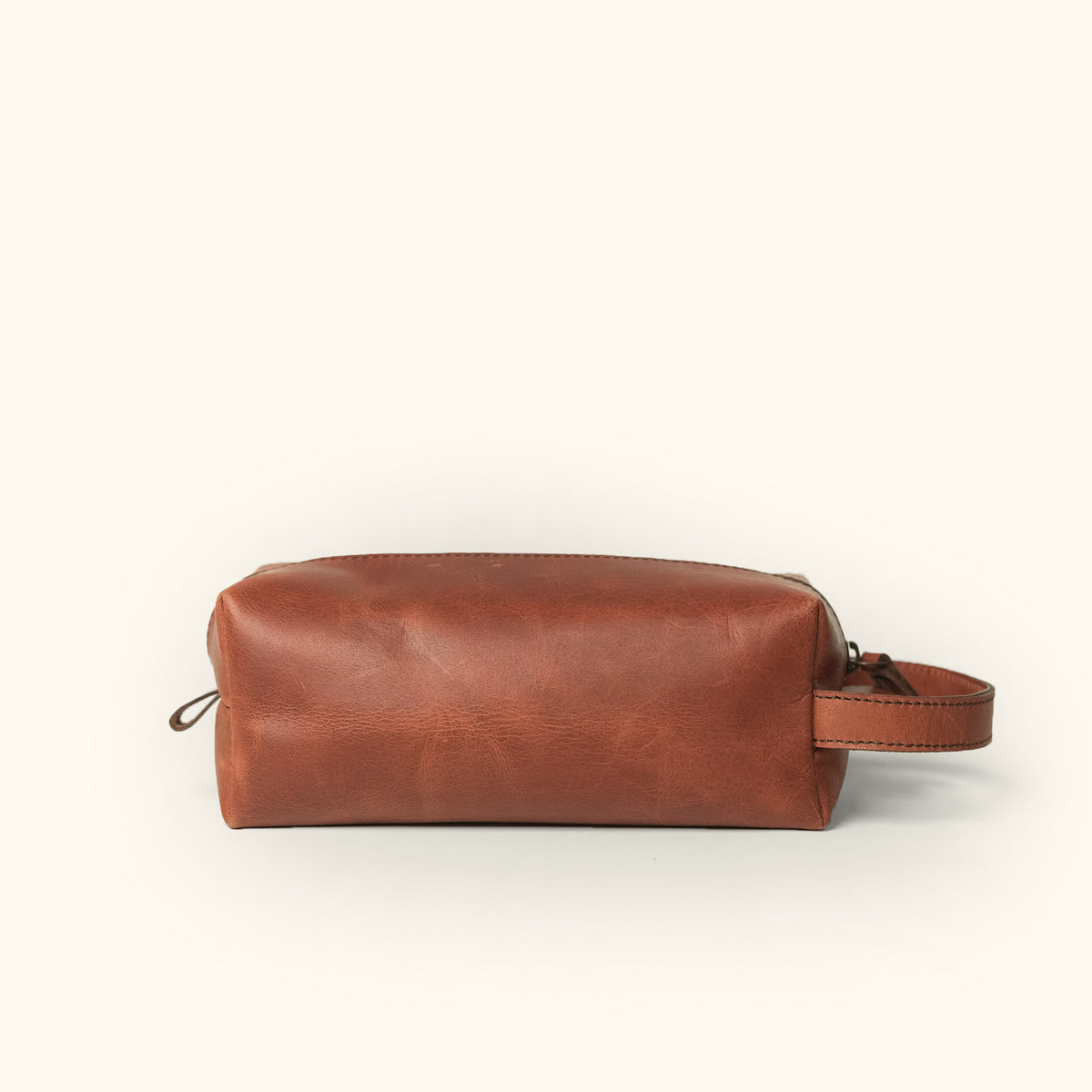 Travel Leather Dopp Kit Brown Leather Rugged Roosevelt Collection