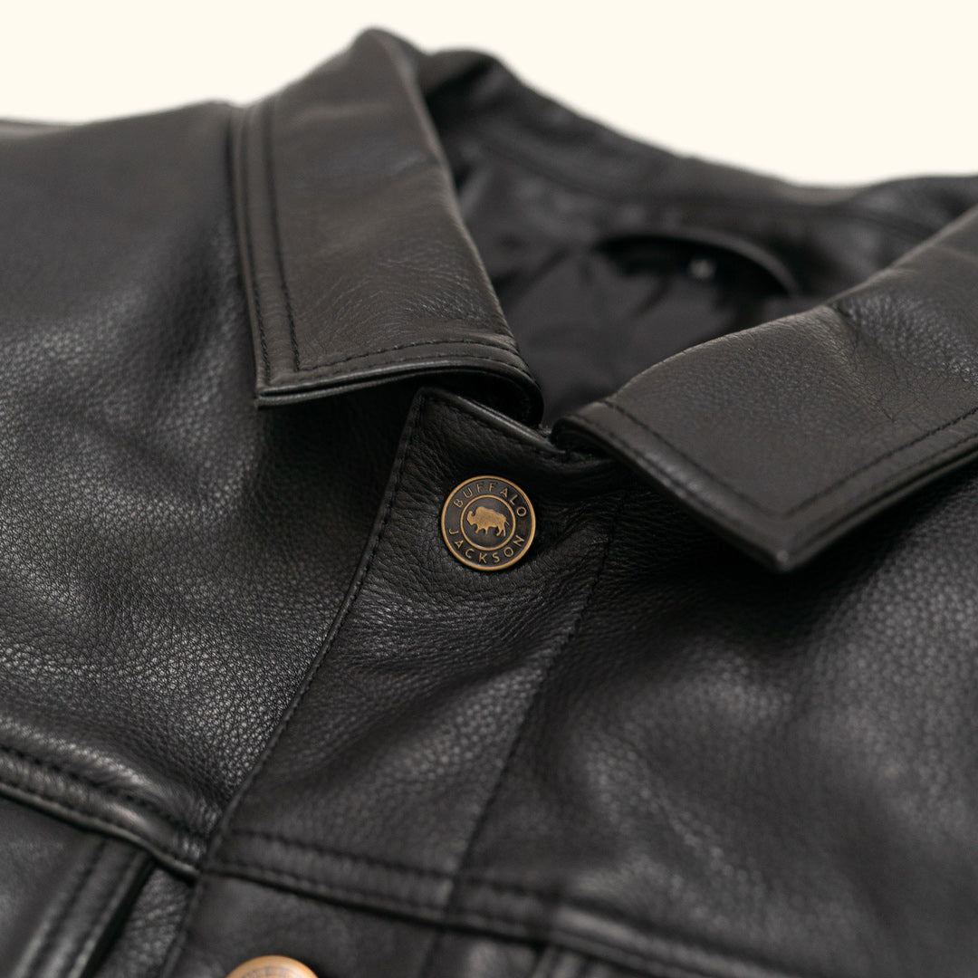 Buffalo Jackson Trading Co. Driggs Leather Jacket | Cognac Brown - M