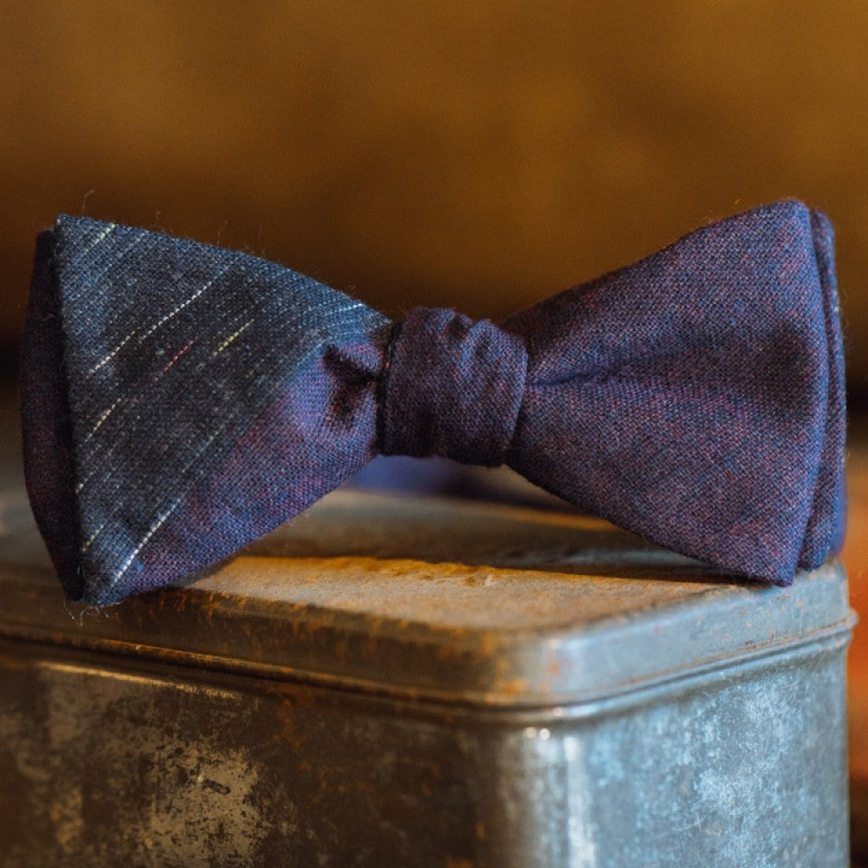 Vintage Stripe Cotton Bow Tie