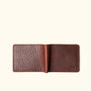 Men's Rugged Bison Leather Bifold Wallet