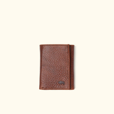 Ryder Reserve Bison Leather Trifold Wallet | Brown