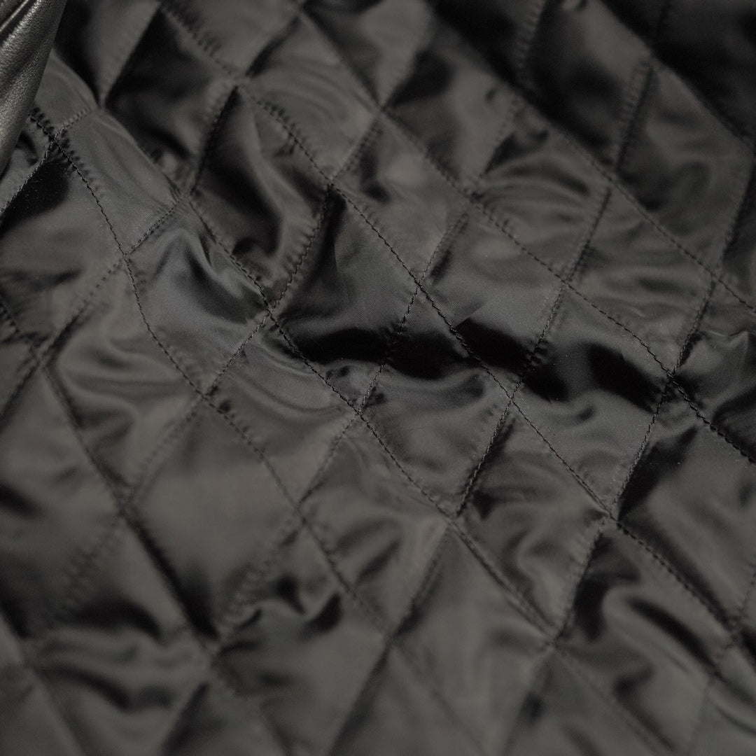 Thompson Leather Moto Jacket | Black - 2XL