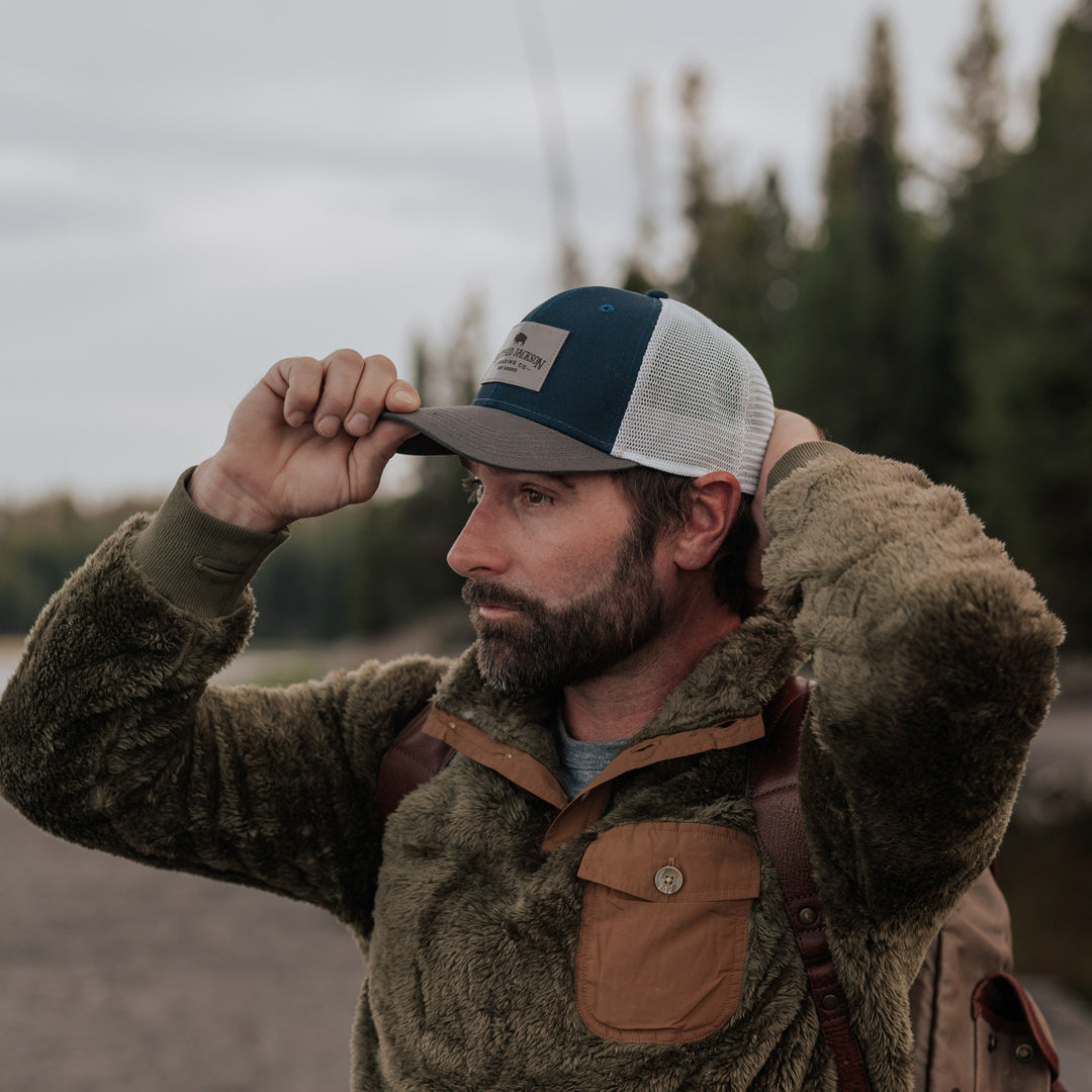 Grey leather cap fashion