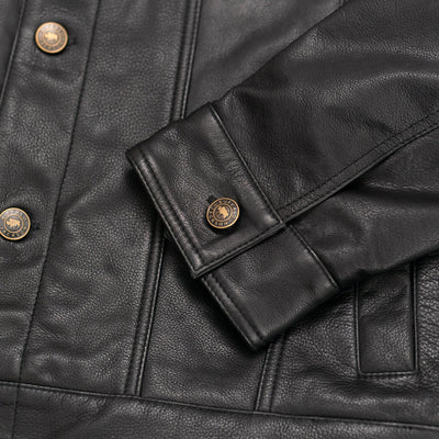 Mens Best leather trucker jacket