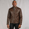 Brown Leather Moto Jacket | Buffalo jackson