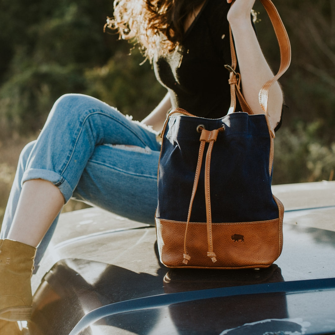 Madison Leather Bucket Bag | Saddle Tan