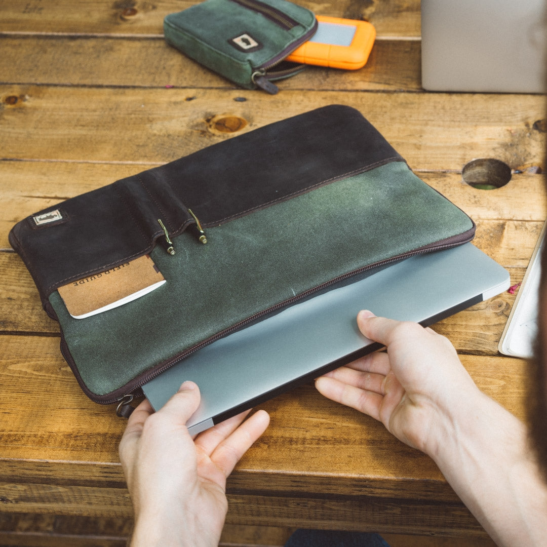 15 inch laptop case leather Clearance