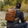 Walker Leather Backpack | Rustic Tan hover