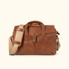Walker Leather Briefcase Bag Rustic Tan