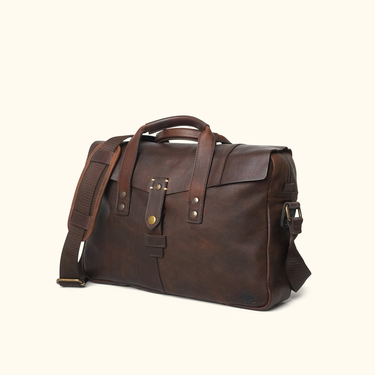 Walker Leather Briefcase Bag | Vintage Oak