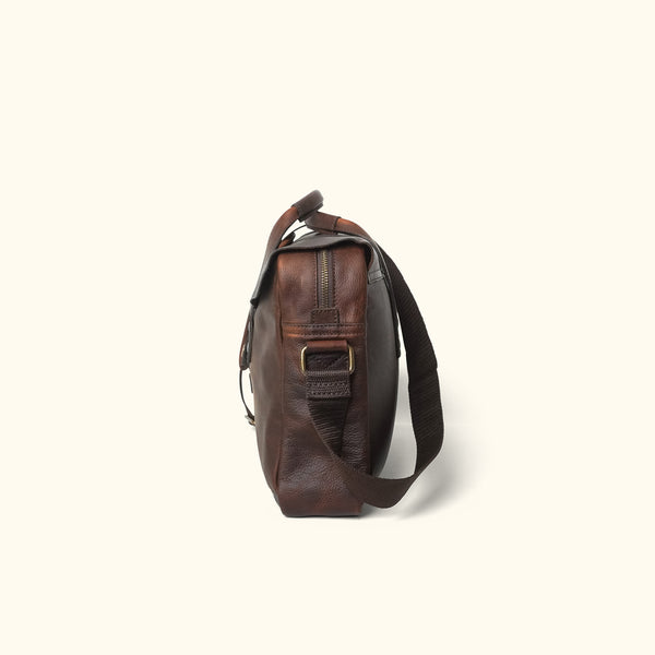 Walker Leather Briefcase Bag - Vintage Oak | Buffalo Jackson