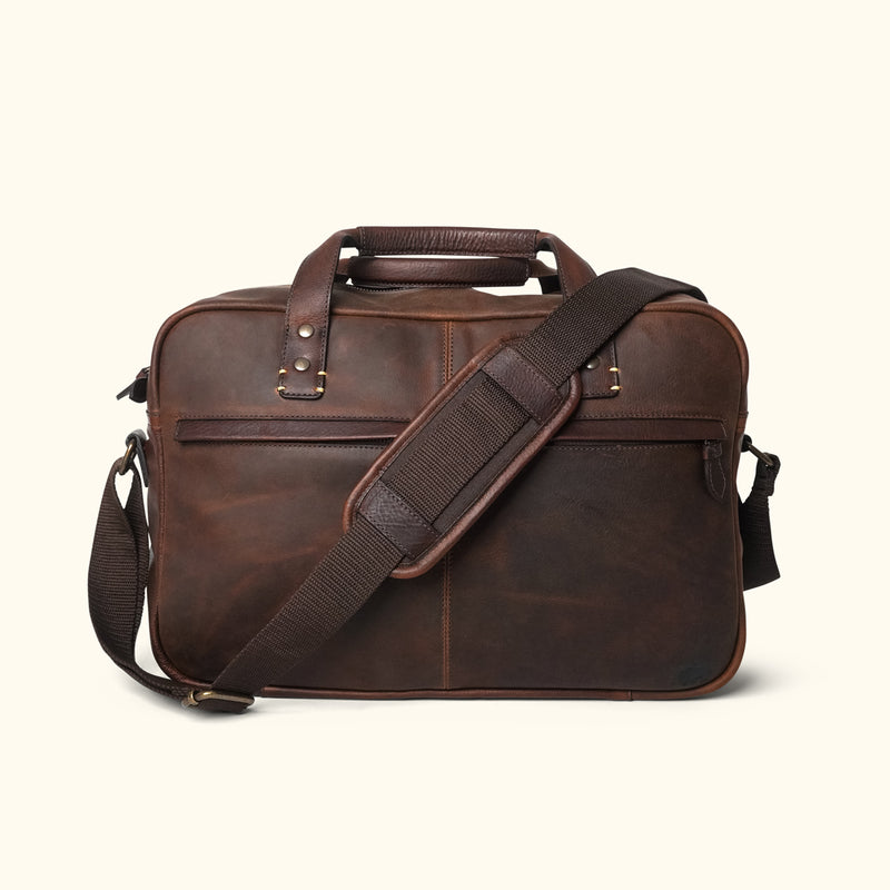 Walker Leather Messenger Bag - Vintage Oak