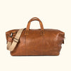 Vintage Duffle Bag - Full Grain Leather Cowhide for Trips