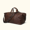 Rugged Leather Weekend Bag | Vintage Oak turned