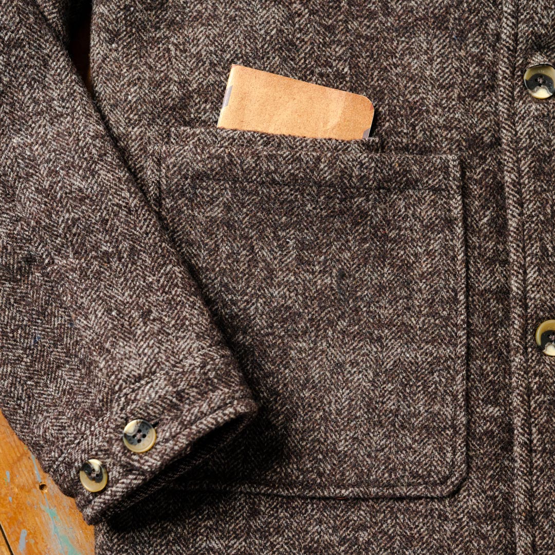 Wesley Men's Wool Jacket - Brown | Buffalo Jackson