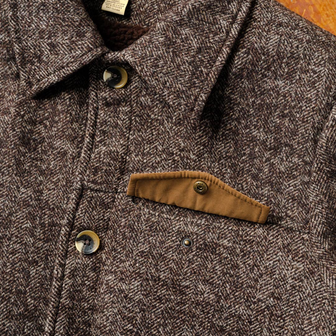 Wesley Men's Wool Jacket - Brown | Buffalo Jackson