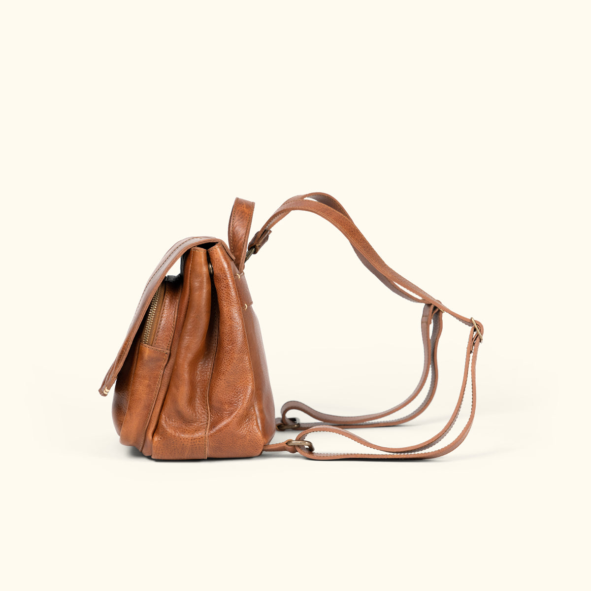 Small tan backpack online